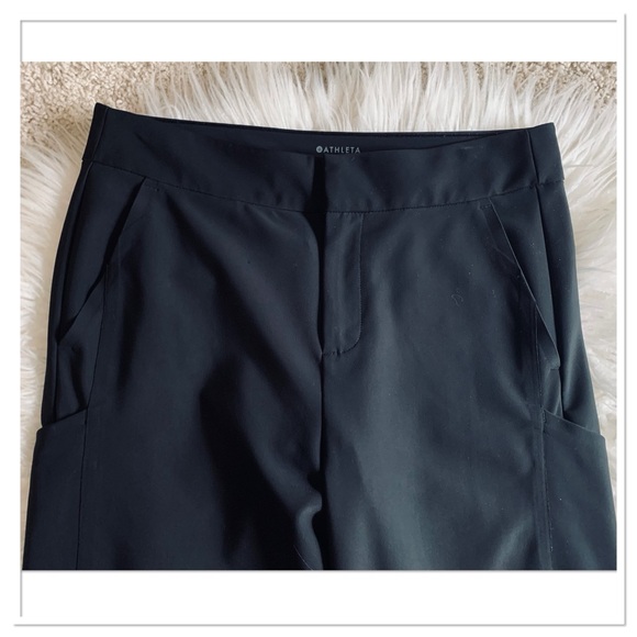 Athleta Stellar Straight Crop Pants Black Size 8 - Picture 2 of 9